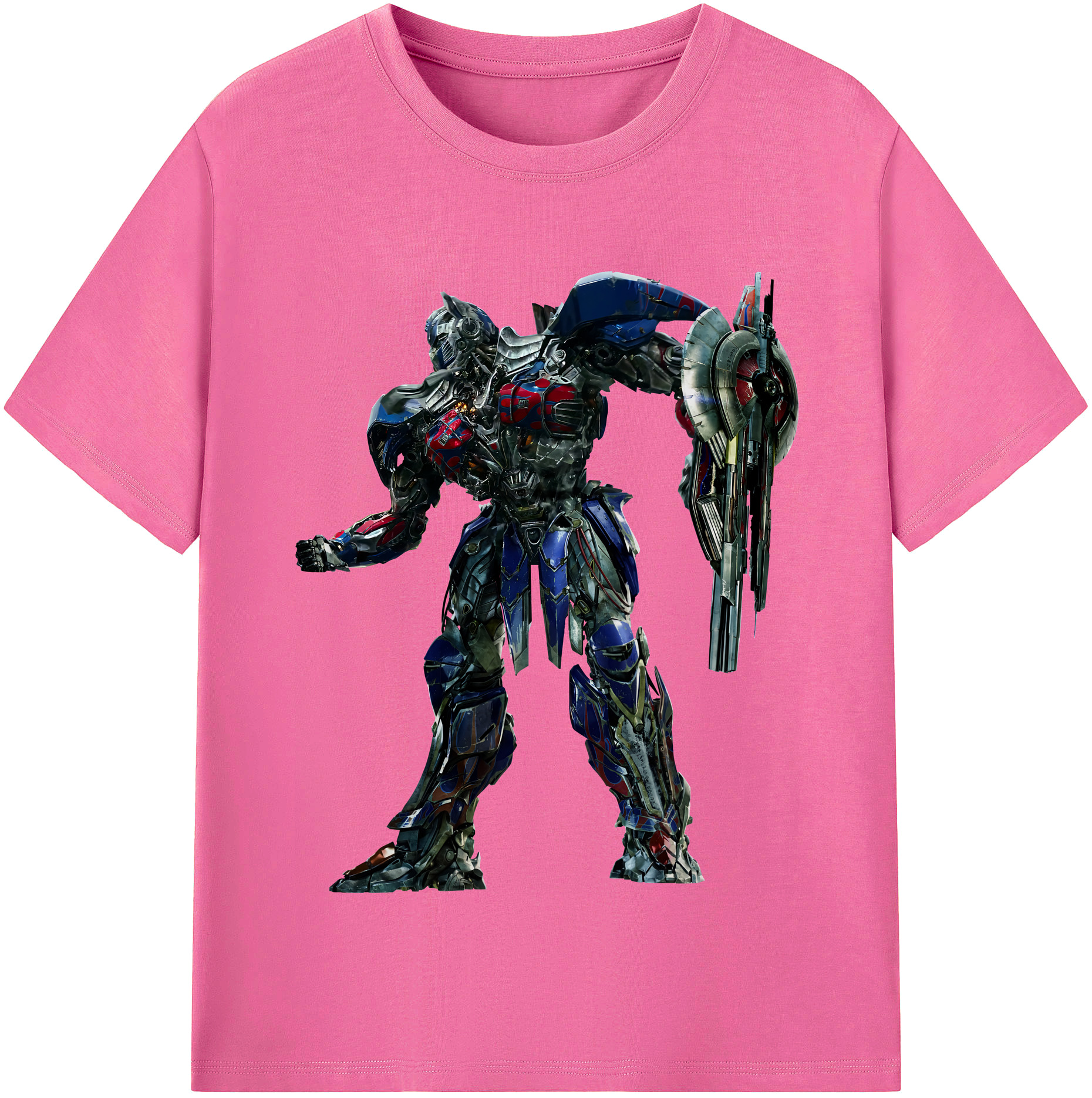 （画像用） Transformers トランスフォーマー レディースカジュアルプリントTシャツ（綿100％）